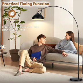 Modern Standing Arc Floor Lamp with LED Bulb