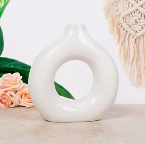 Donut Shaped Vase Decor