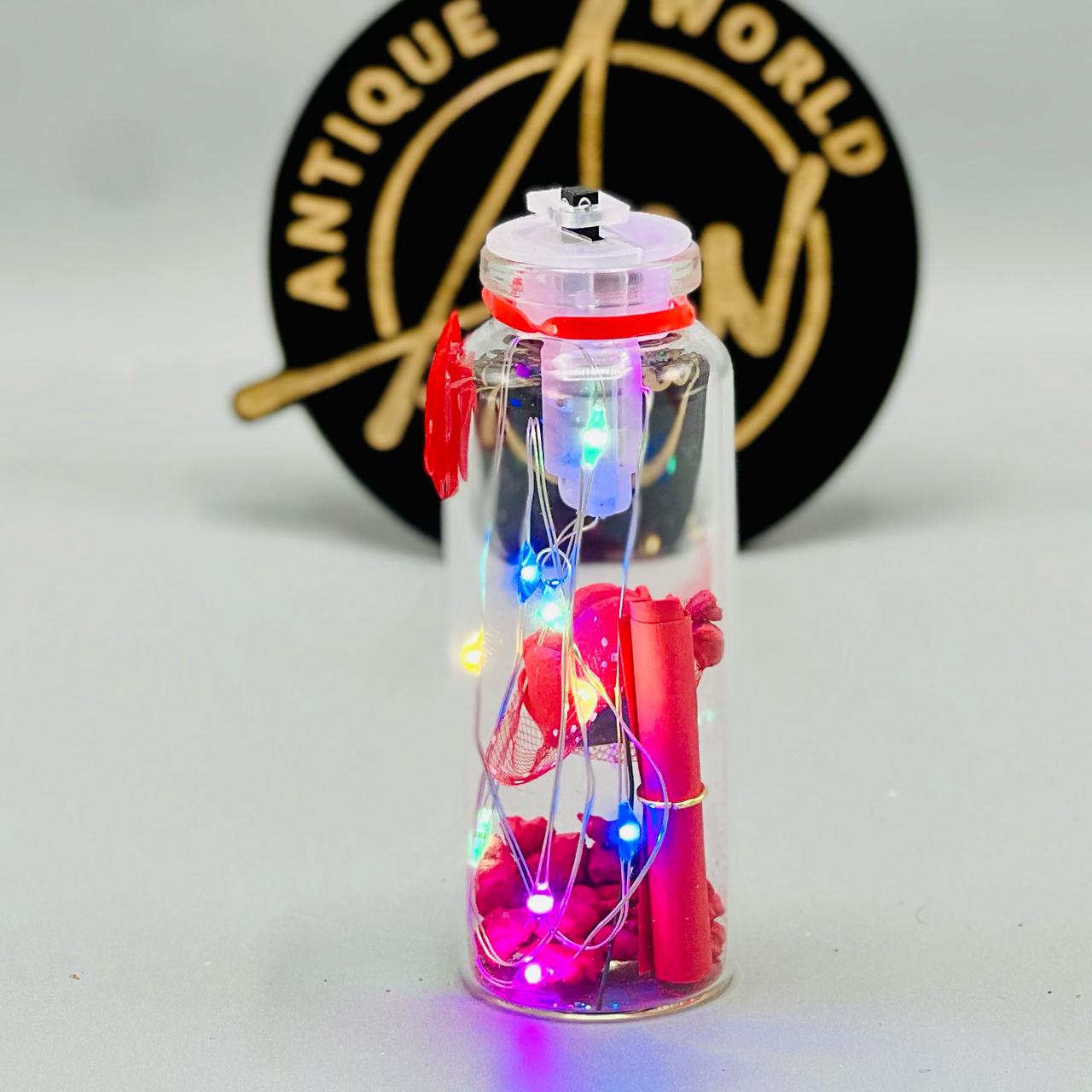 Multi Fairy Lights Message Bottle ( Set of 2 )
