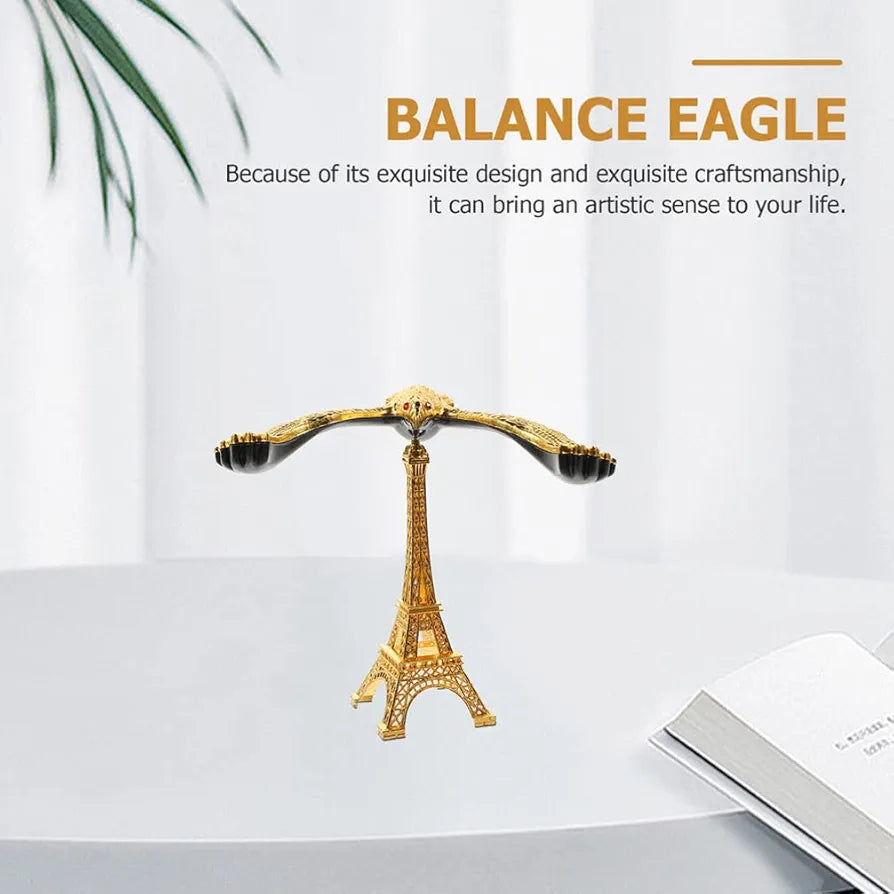 Eiffel Tower Eagle Bird Figurine Sculpture