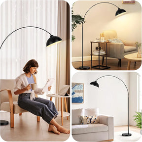 Modern Standing Arc Floor Lamp with LED Bulb