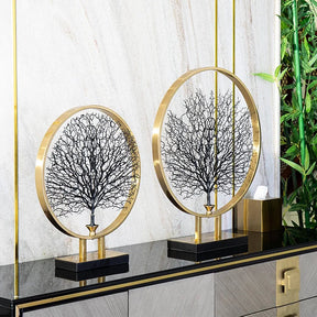 Coral Tree Metal Ornaments