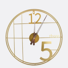 Modern Design Metallic Wall Clock