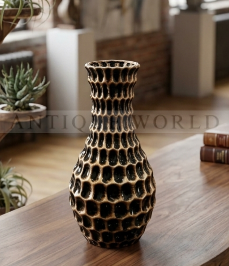 Aurelian Honeycomb Antique Vase