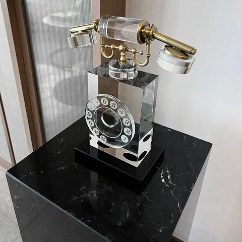 Vintage Style Simulation  Telephone Sculpture