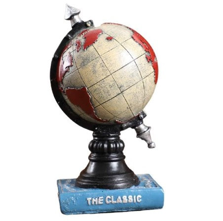 Vintage Globe Piggy Bank