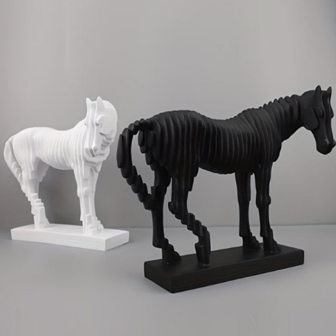 Modern Horse Sculpture Resin Ornament