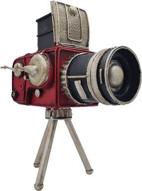 Parsaho Vintage Tripod Camera Model Metal Sculpture