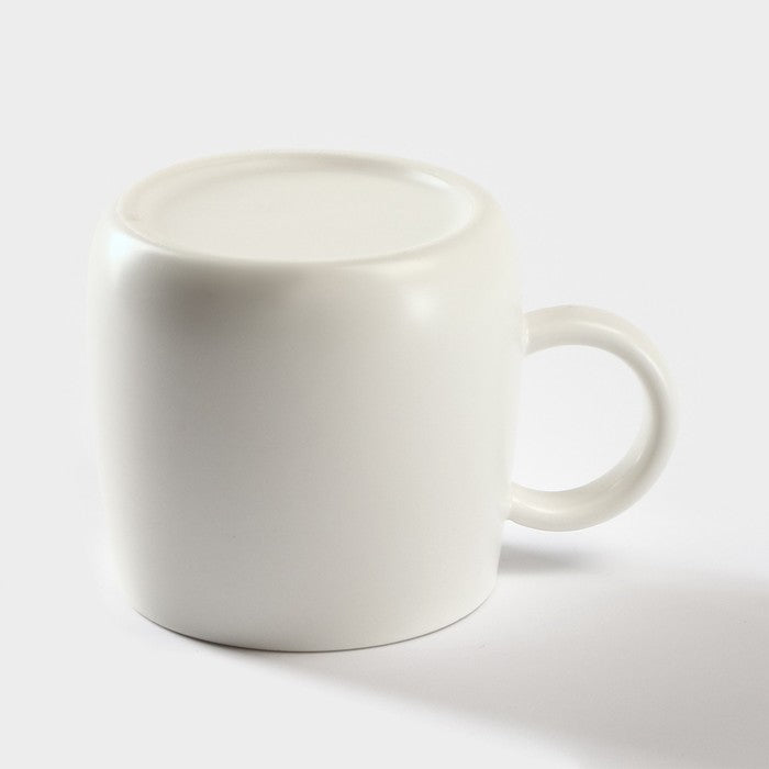Ceramic Mug with Lid and Spoon "Angel",