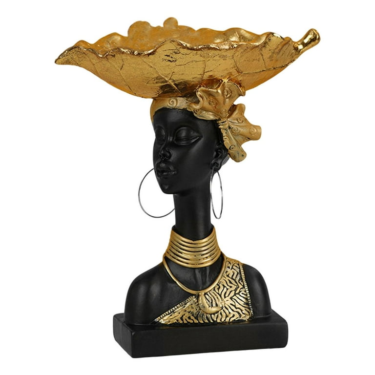 Handcrafted African Woman Head Statue