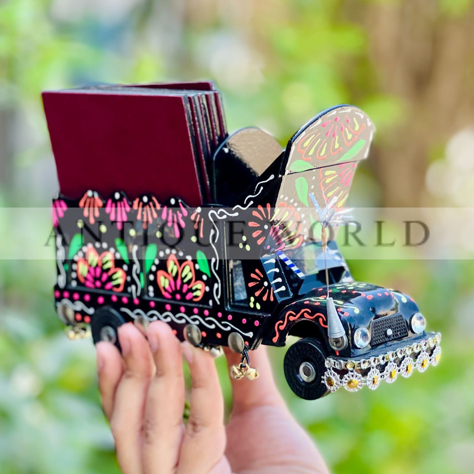 Coloured Truck Table Art Tea Coaster Decor
