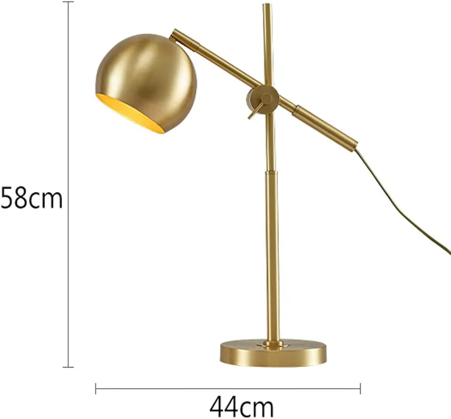 Golden Finish Bedroom Bedside Lamp