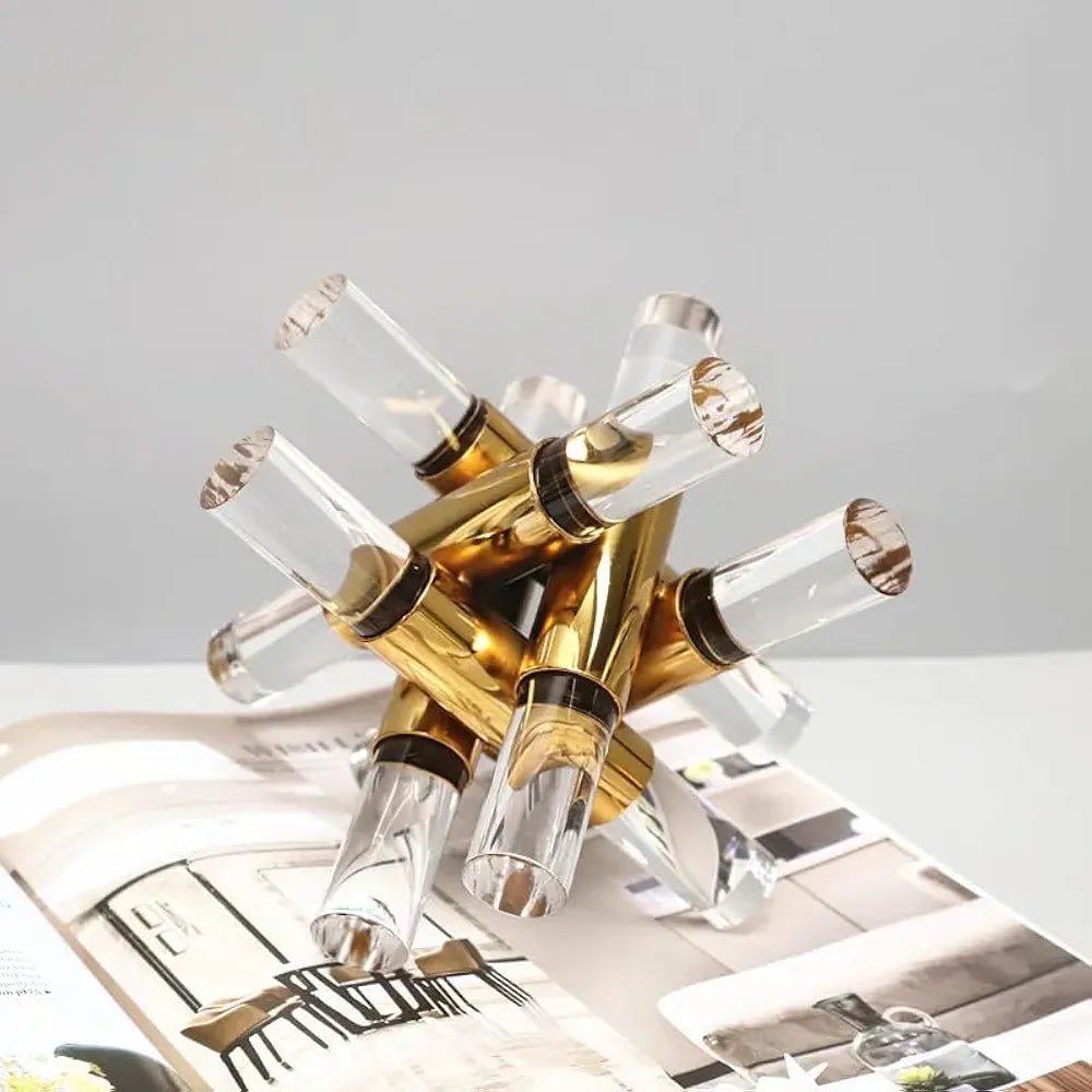 Metal Cross Geometric Decoration