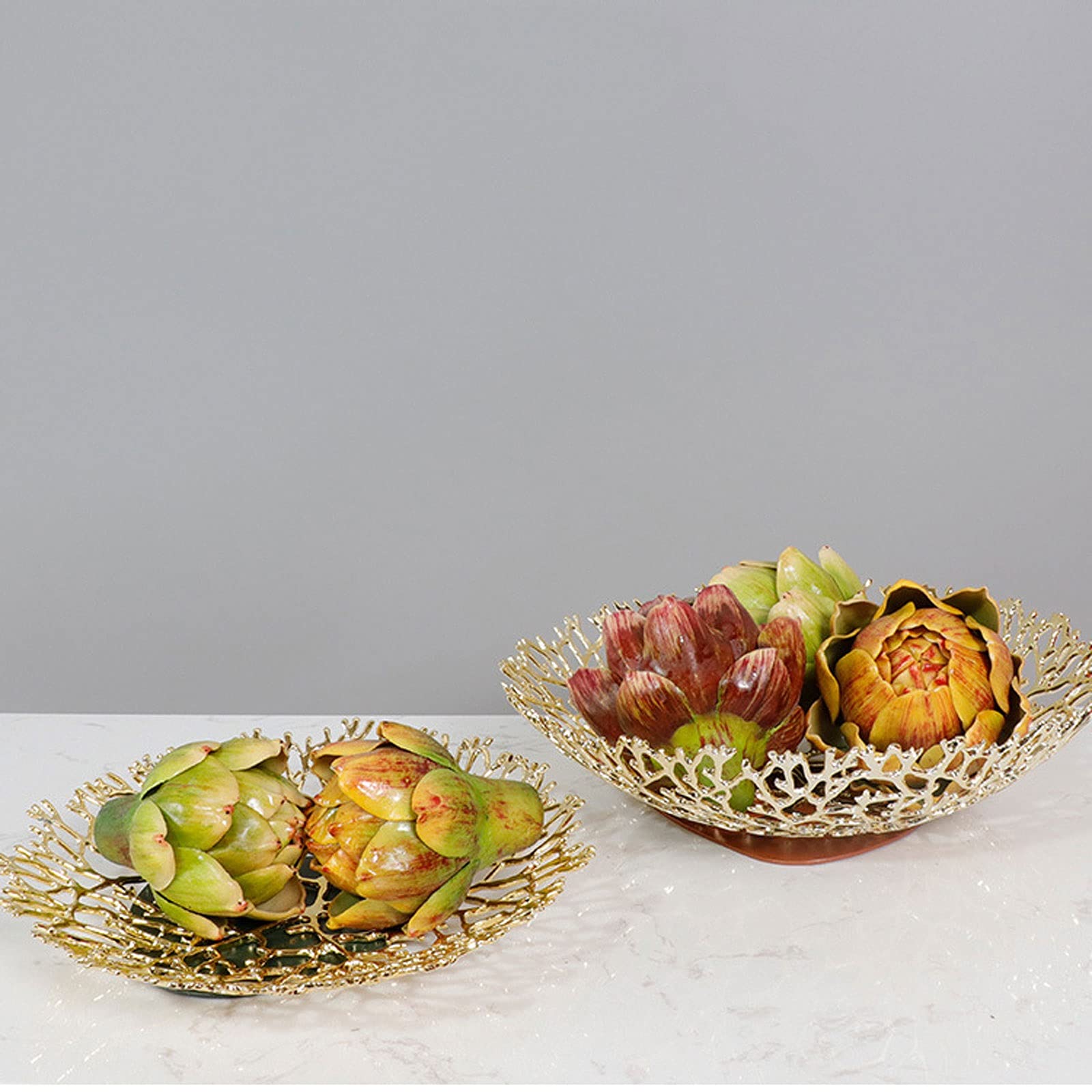 Decorative Plate Fruit Dish Household ( 2Pc Set )