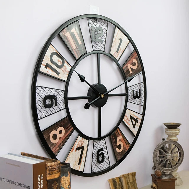 Iron Art American Living Room Clock