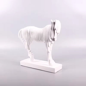 Modern Horse Sculpture Resin Ornament