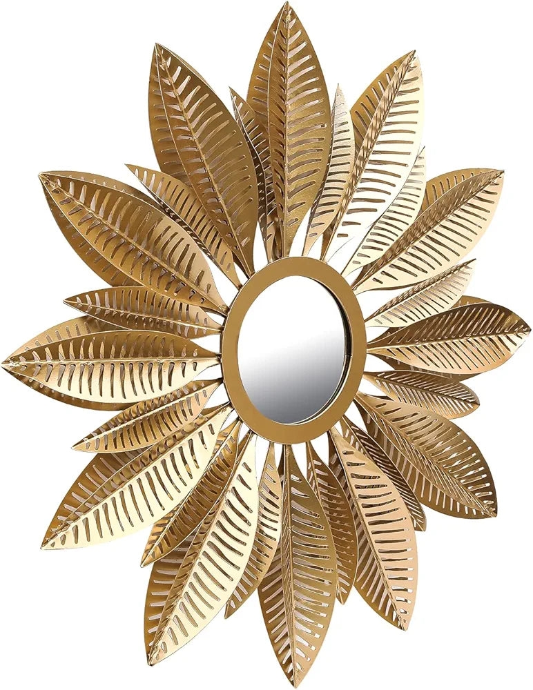 Golden Sunburst Wall Hanging Mirrors