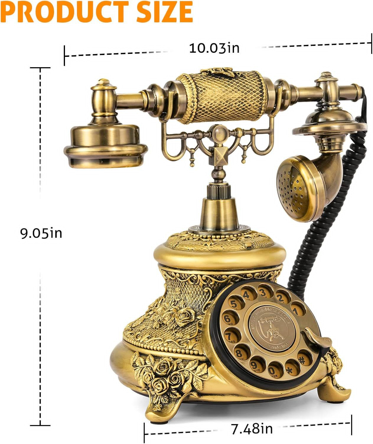 Vintage Rotary Dial Landline Telephone