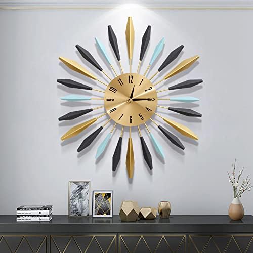 Metal Wall Clock Living Room