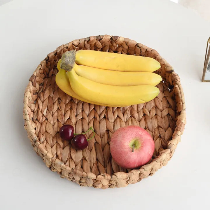 Rattan Wicker Handwoven Fruit Basket ( Set of 3 )