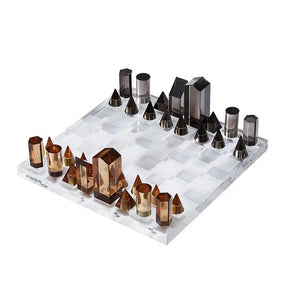 Fine Glass Chess Game Set K9