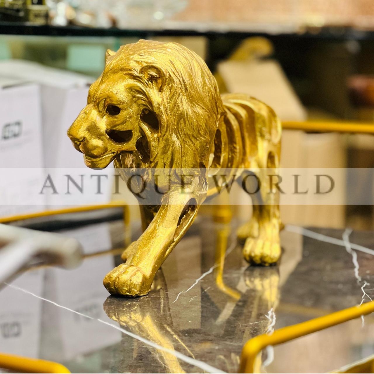 Golden Lion Statue