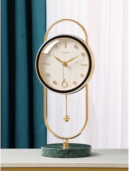 Silent Table Clock With Pendulum