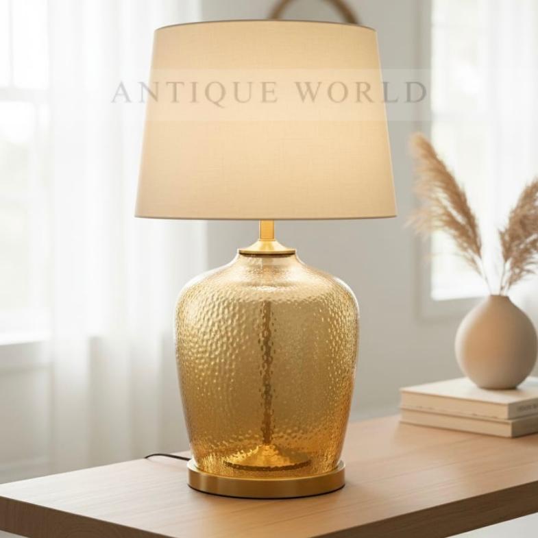 Contemporary Pleated Shade Lamp ( Pair )