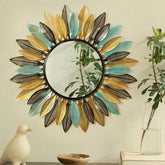 Modern Simple Metal Feather Wall Art Sculpture