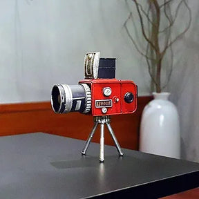 Parsaho Vintage Tripod Camera Model Metal Sculpture