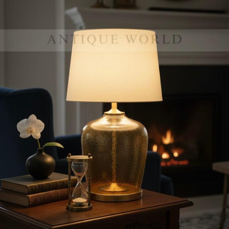 Contemporary Pleated Shade Lamp ( Pair )