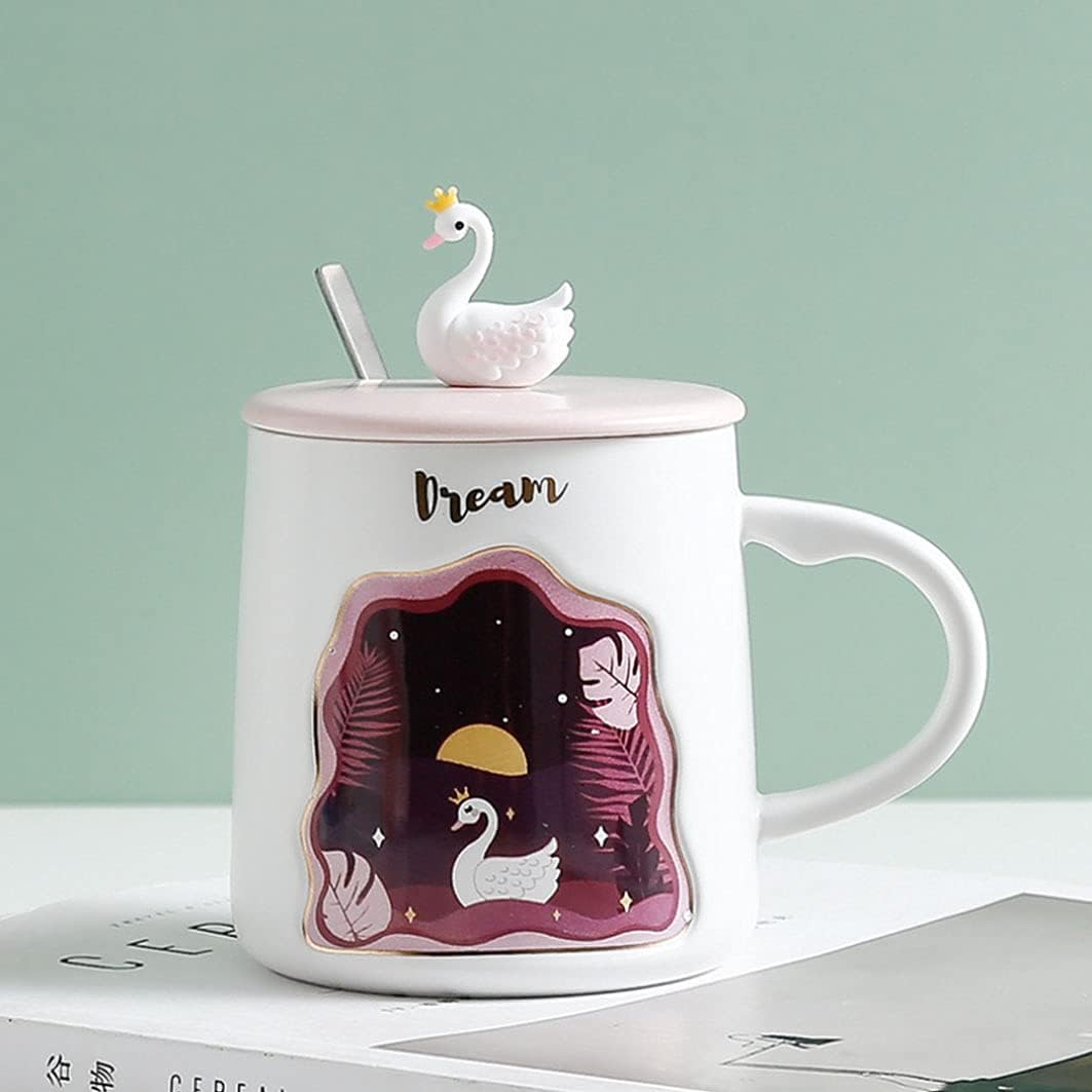 Ceramic Mug,Embossed Animal Cup Cartoon Cup Coffee Cup