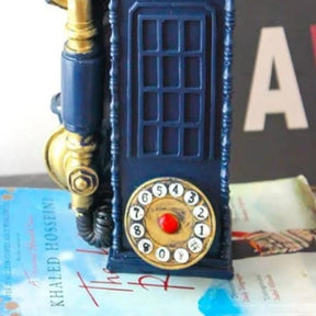 Resin Telephone Booth Desk Decoration for Tabletop