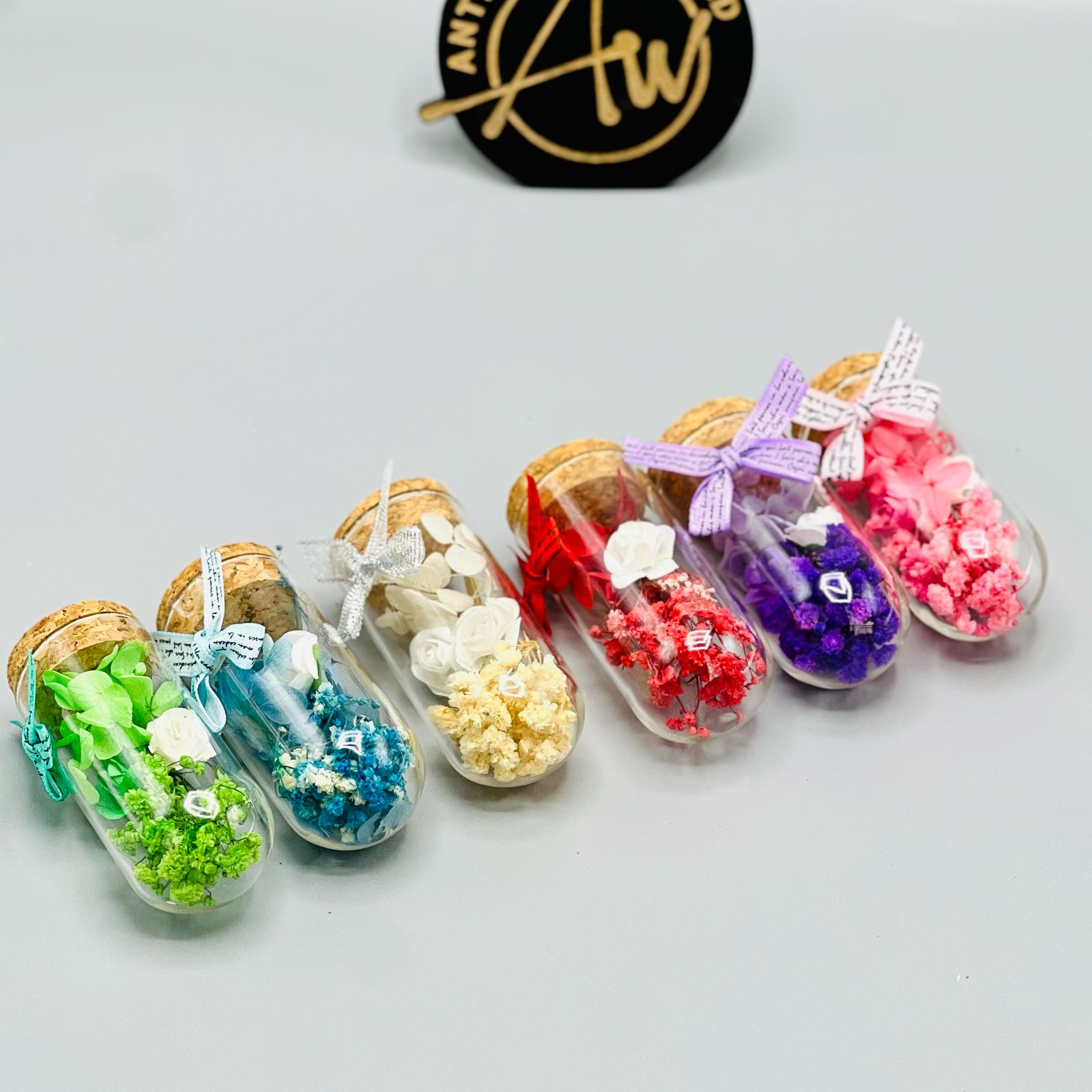 Stylish Floral Message Bottle ( Set of 2 )