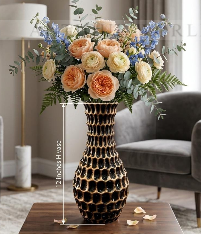 Aurelian Honeycomb Antique Vase