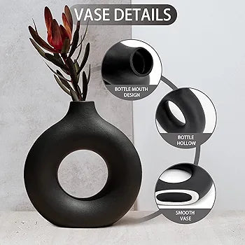 Donut Shaped Vase Decor