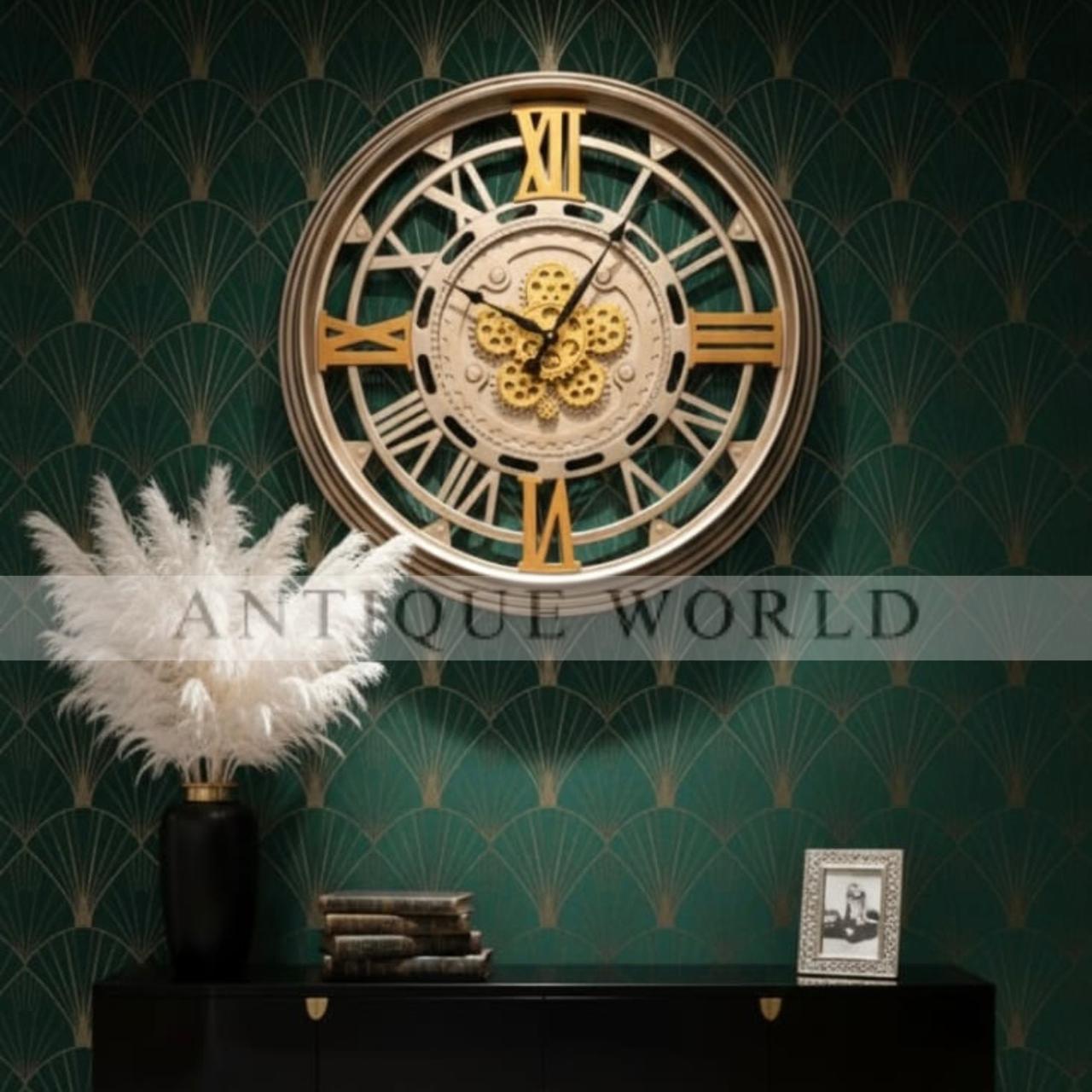 Industrial Crown Wall Clock