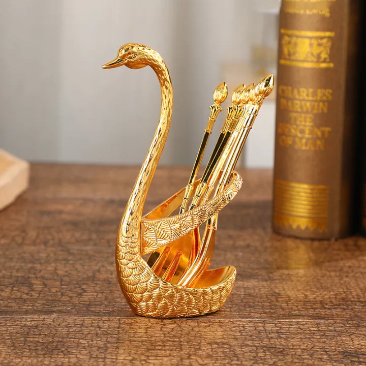 Swan Cutlery Holder Set