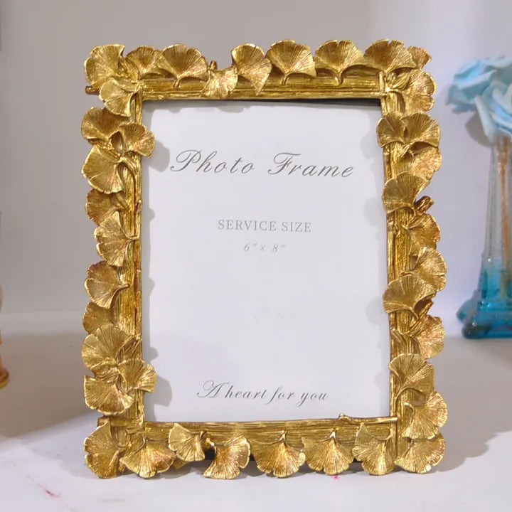 Resin Gold Photo Frame (2pc )