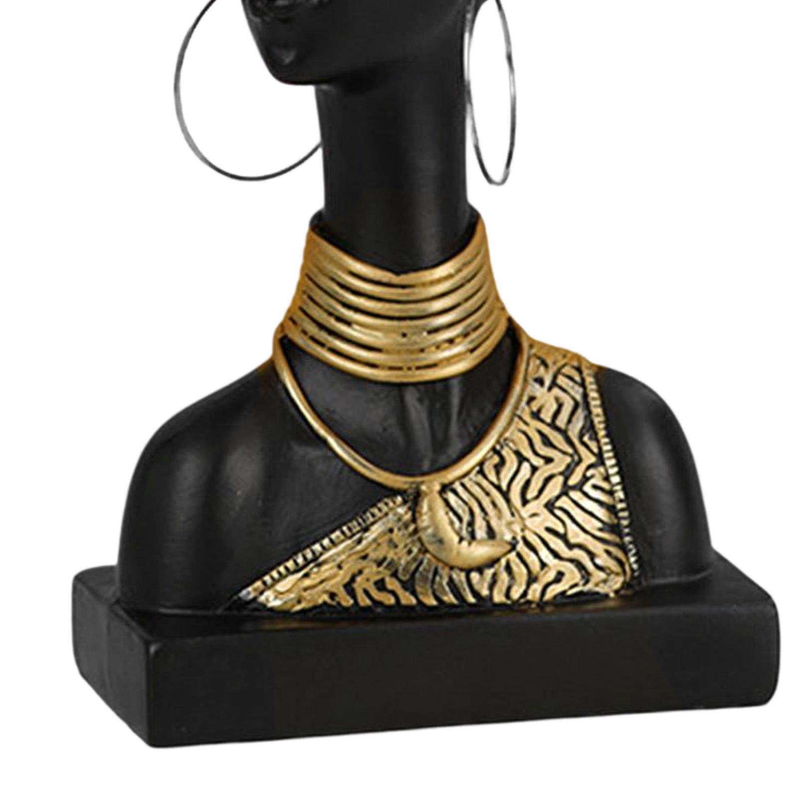 Handcrafted African Woman Head Statue