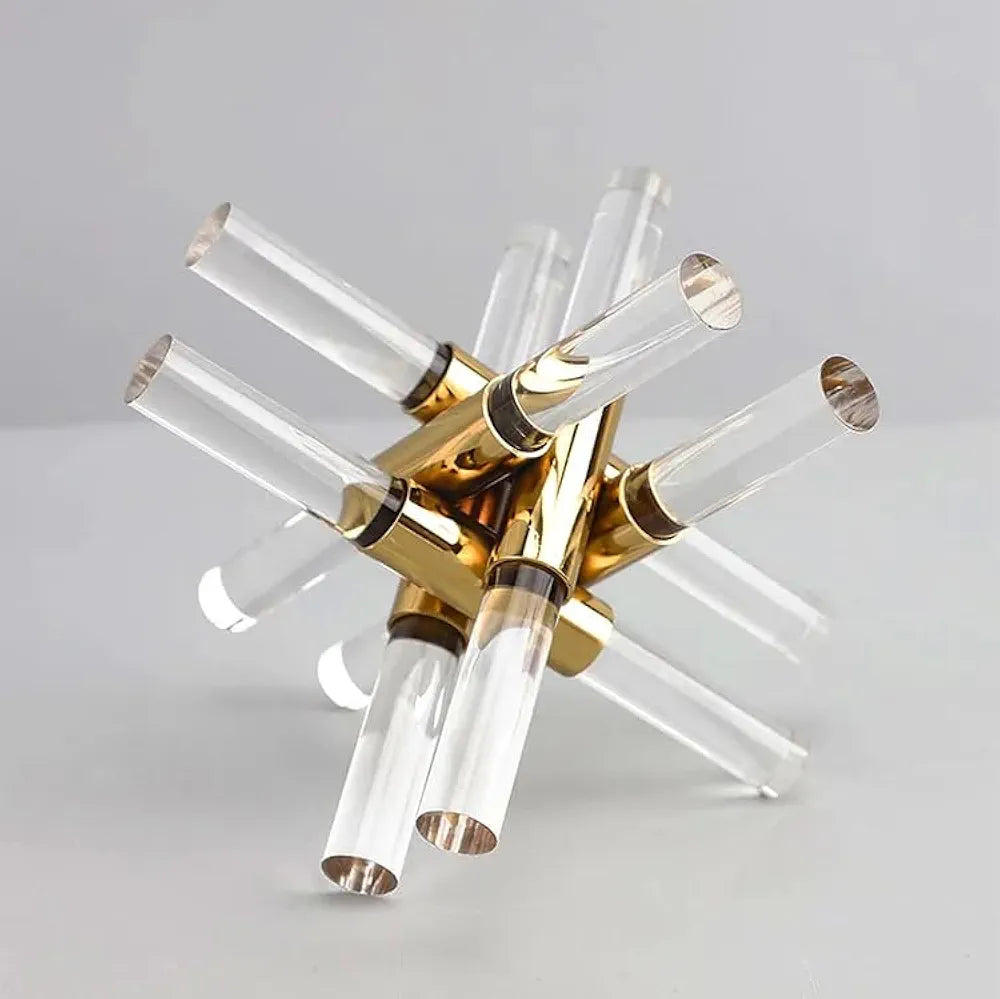 Metal Cross Geometric Decoration