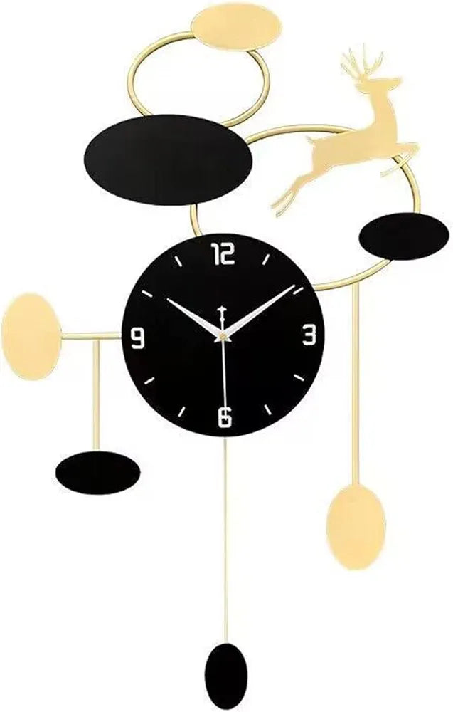 Modern Decorative Deer Wall Clock