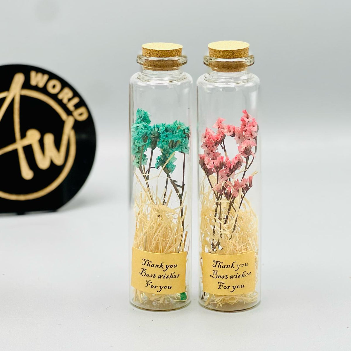 Eternal Bloom Antique Bottles ( Set of 2 )