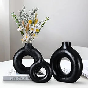 Donut Shaped Vase Decor