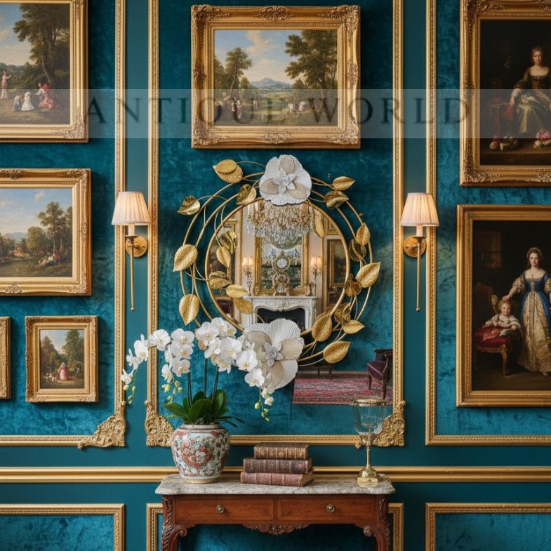 Luxury Golden Bloom Mirror