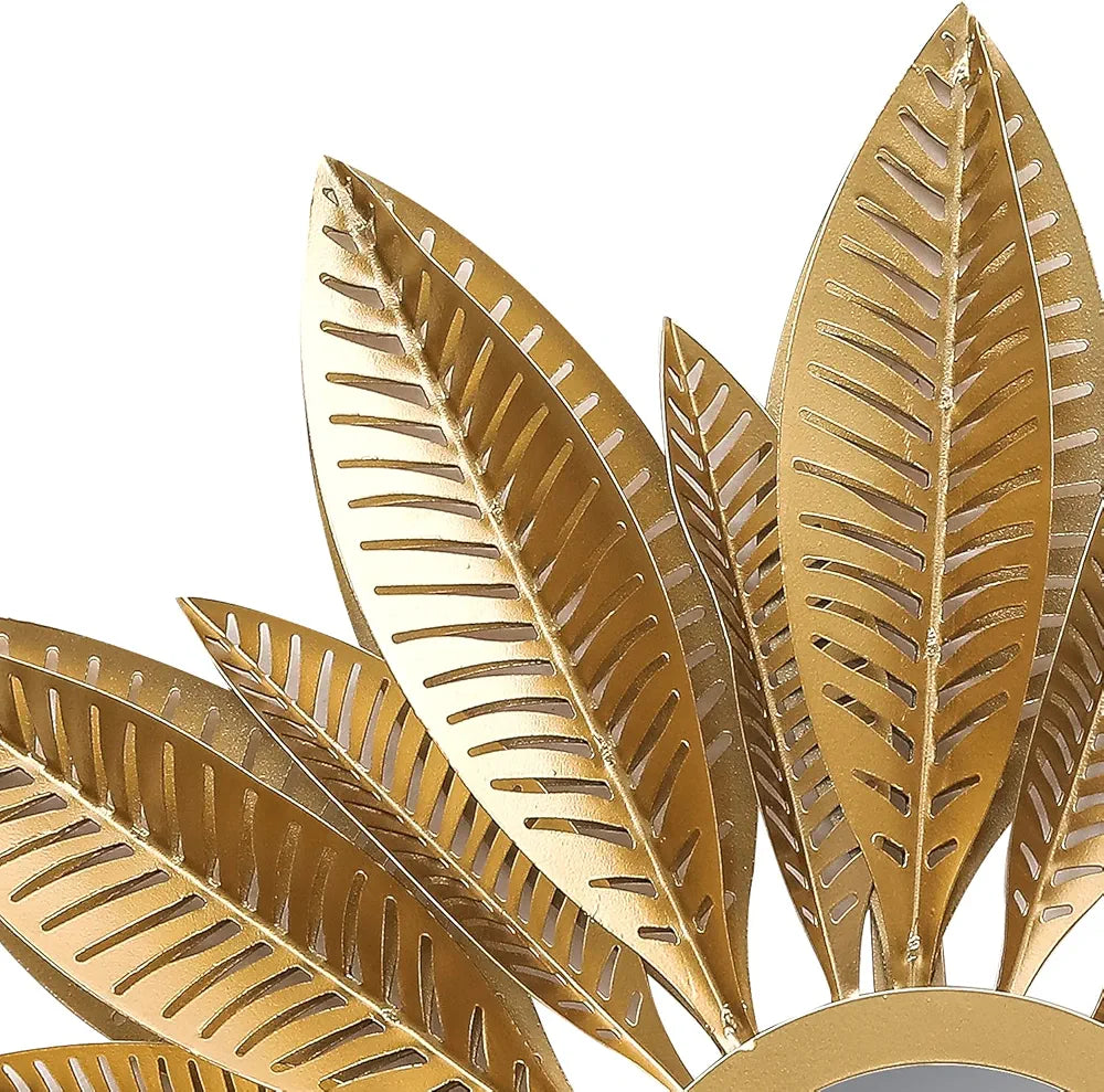 Golden Sunburst Wall Hanging Mirrors