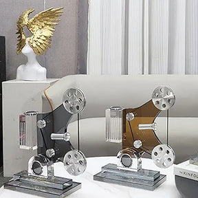 Film Projector Crystal Decor Figurines