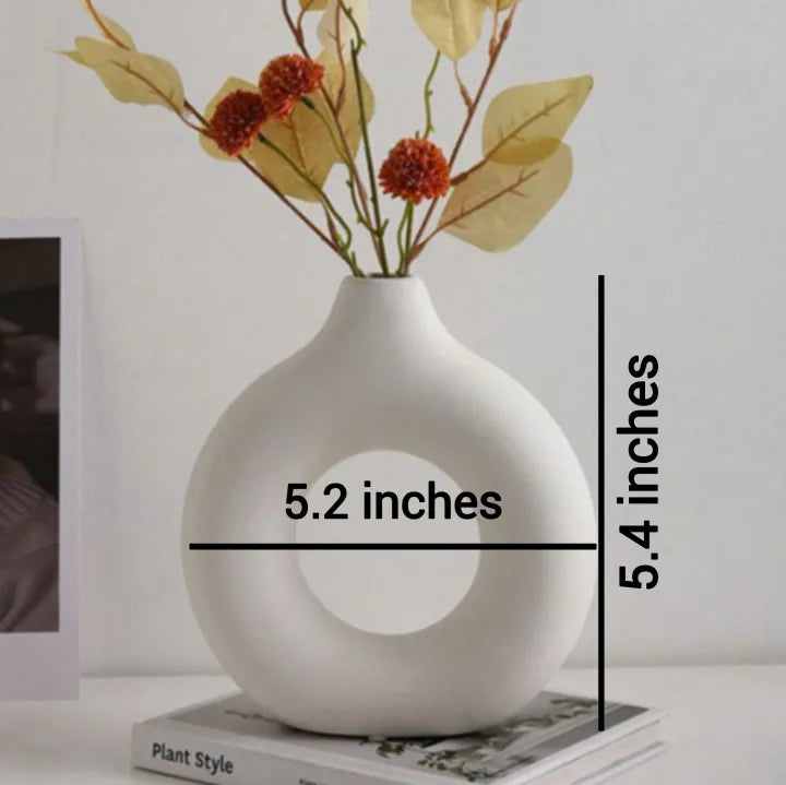 Donut Shaped Vase Decor