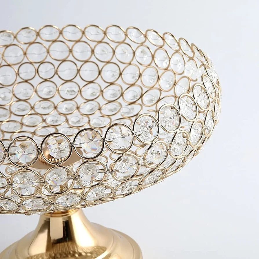 Metal Crystal Storage Bowl