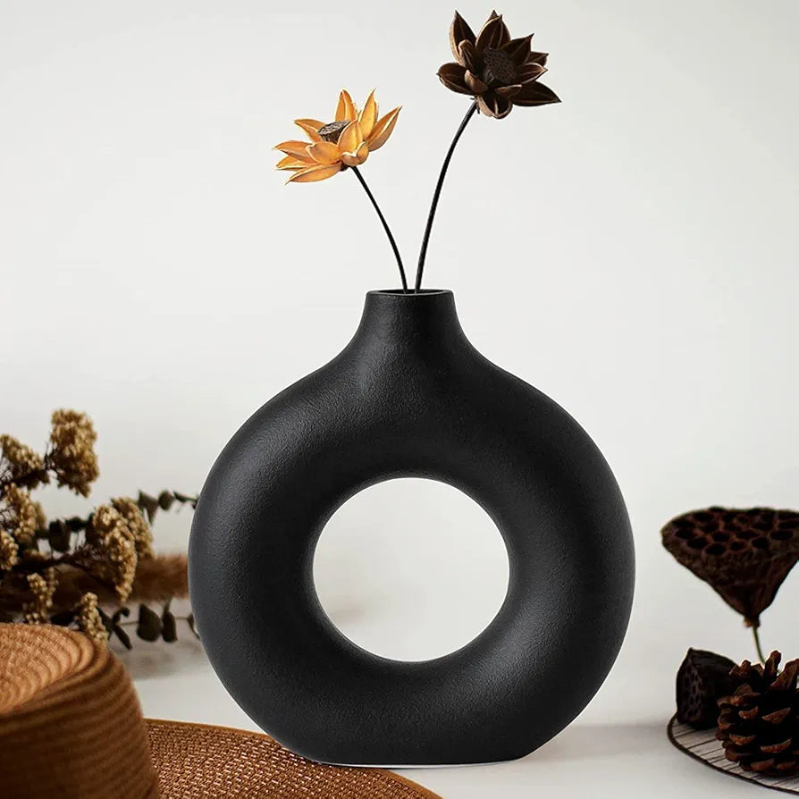 Donut Shaped Vase Decor